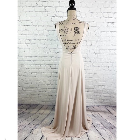 Show Me Your MuMu NWOT Jenn Maxi Dress Show Me The Ring Crisp XL - Picture 7 of 10